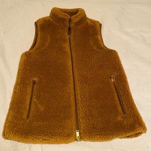 J Crew Faux Fur Vest xxs